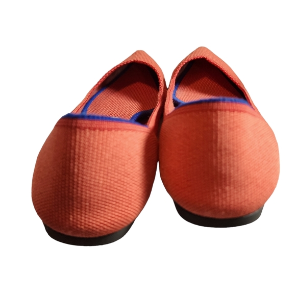 Rothy's Orange Flats Sleek Minimalist Design - Picture 7 of 10